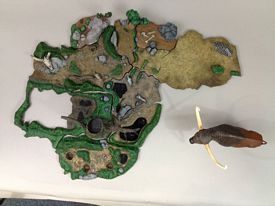 Aurora prehistoric scenes resin model add on