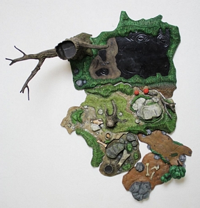 Aurora prehistoric scenes resin model add on