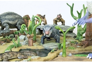 Aurora prehistoric scenes resin model add on
