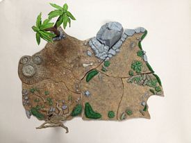 Aurora prehistoric scenes resin model add on