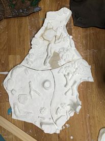 Aurora prehistoric scenes resin model add on