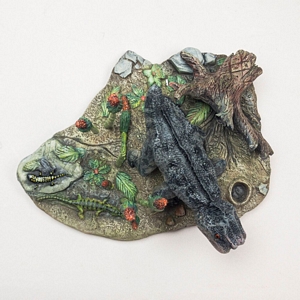 Aurora prehistoric scenes resin model add on