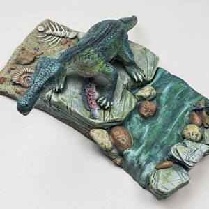 Aurora prehistoric scenes resin model add on