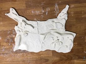 Aurora prehistoric scenes resin model add on