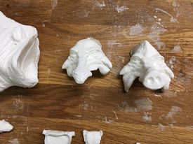 Aurora prehistoric scenes resin model add on