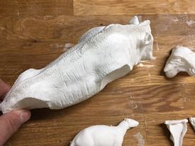 Aurora prehistoric scenes resin model add on