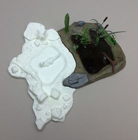 Aurora prehistoric scenes resin model add on