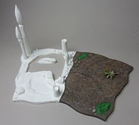 Aurora prehistoric scenes resin model add on
