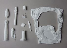 Aurora prehistoric scenes resin model add on