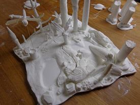 Aurora prehistoric scenes resin model add on