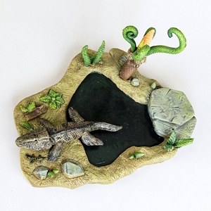 Aurora prehistoric scenes resin model add on