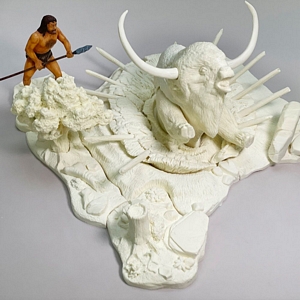 Aurora prehistoric scenes resin model add on