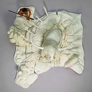 Aurora prehistoric scenes resin model add on