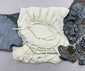 Aurora prehistoric scenes resin model add on