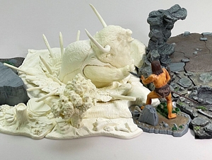 Aurora prehistoric scenes resin model add on