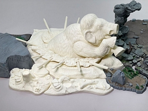 Aurora prehistoric scenes resin model add on