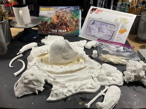 Aurora prehistoric scenes resin model add on