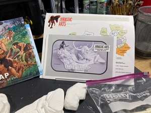 Aurora prehistoric scenes resin model add on