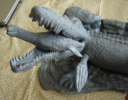 Aurora prehistoric scenes resin model add on
