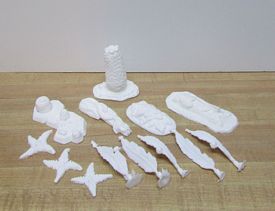 Aurora prehistoric scenes resin model add on