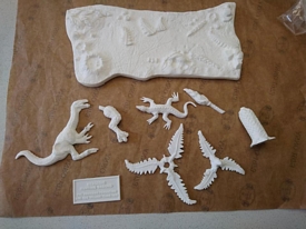 Aurora prehistoric scenes resin model add on
