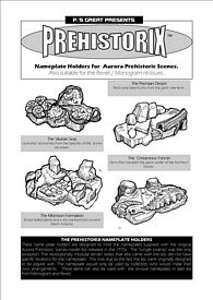 Aurora prehistoric scenes resin model add on