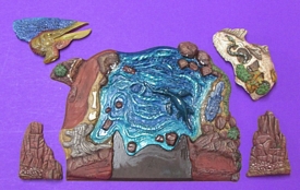 Aurora prehistoric scenes resin model add on