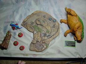 Aurora prehistoric scenes resin model add on