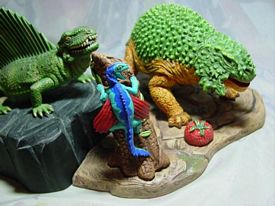 Aurora prehistoric scenes resin model add on