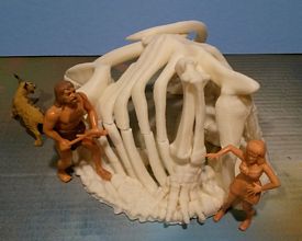 Aurora prehistoric scenes resin model add on