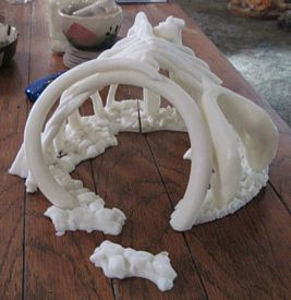 Aurora prehistoric scenes resin model add on