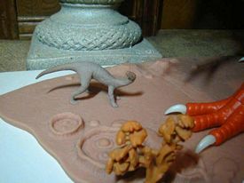 Aurora prehistoric scenes resin model add on