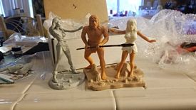 Aurora prehistoric scenes resin model add on