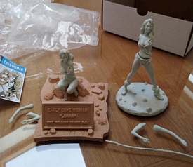 Aurora prehistoric scenes resin model add on