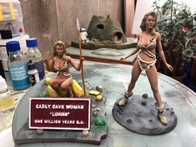 Aurora prehistoric scenes resin model add on
