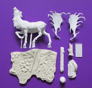 Aurora prehistoric scenes resin model add on