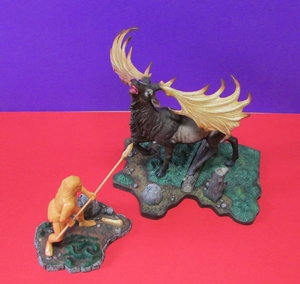 Aurora prehistoric scenes resin model add on