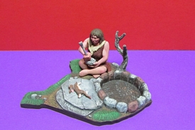 Aurora prehistoric scenes resin model add on