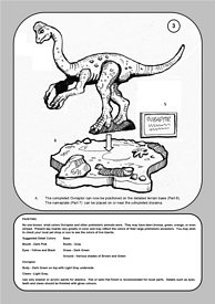 Aurora prehistoric scenes resin model add on