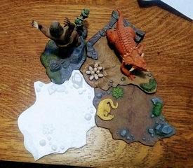 Aurora prehistoric scenes resin model add on