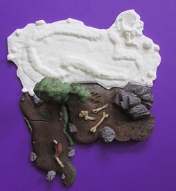 Aurora prehistoric scenes resin model add on