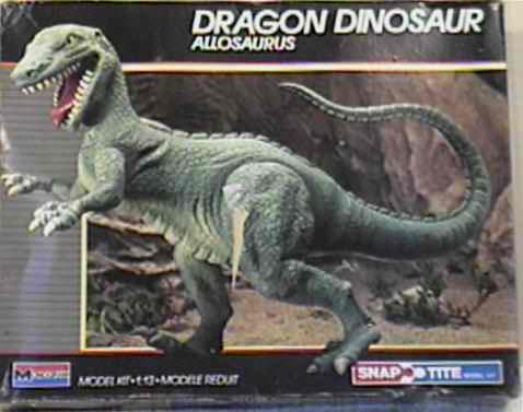 Monogram 1988 Allosaurus model box