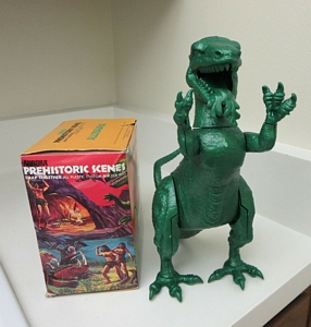 Aurora Allosaurus model kit contents