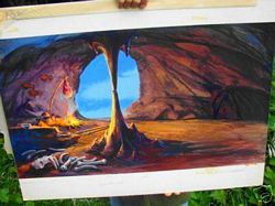 aurora cave model artwork