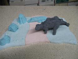 Aurora stegosaurus resin base