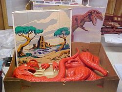 tyrannosaurus model backdrop