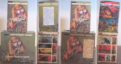 Aurora Sabertooth Tiger  model box