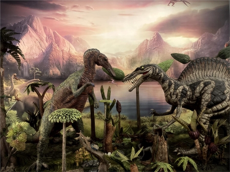 Keywords: add on;trachodon;spinosaurus